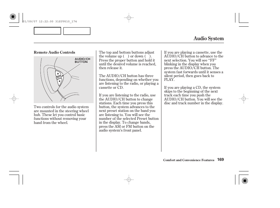 Audio system | Acura 2002 MDX - Owner's Manual User Manual | Page 173 / 372