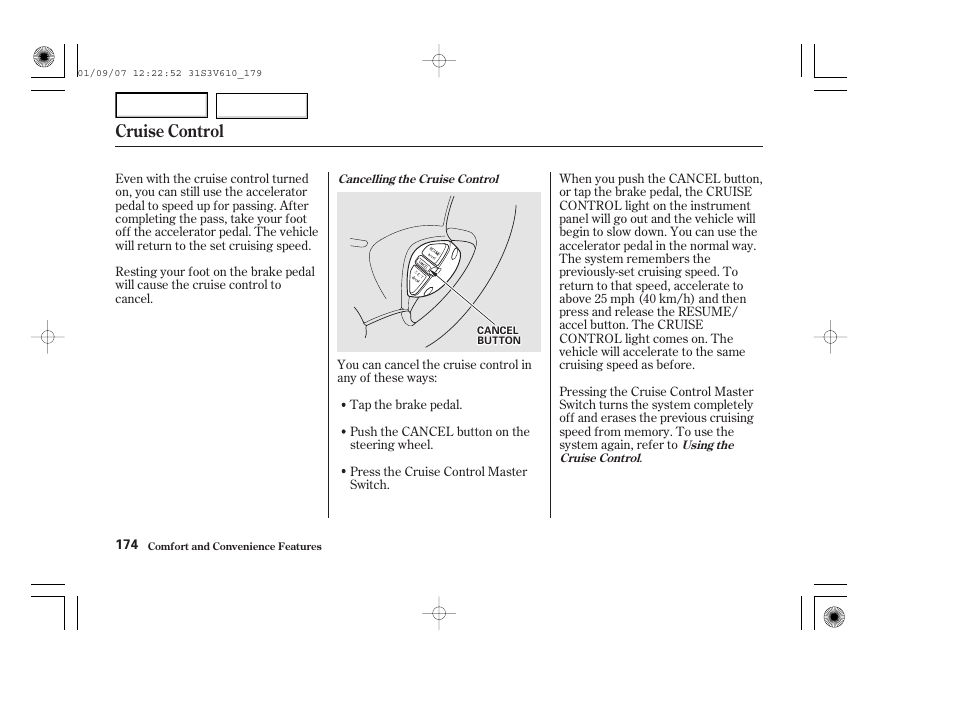 Cruise control | Acura 2002 MDX - Owner's Manual User Manual | Page 178 / 372