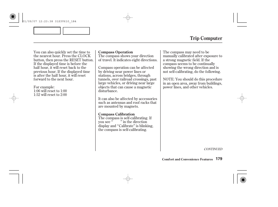 Trip computer | Acura 2002 MDX - Owner's Manual User Manual | Page 183 / 372
