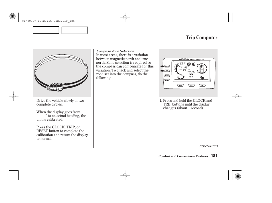 Trip computer | Acura 2002 MDX - Owner's Manual User Manual | Page 185 / 372