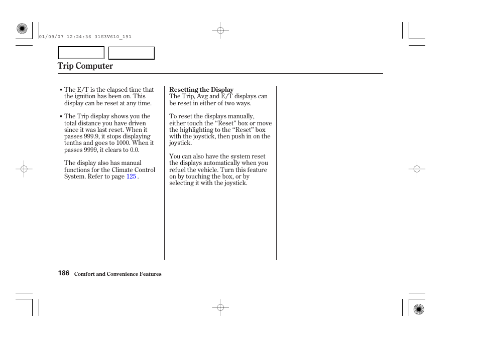 Trip computer | Acura 2002 MDX - Owner's Manual User Manual | Page 190 / 372