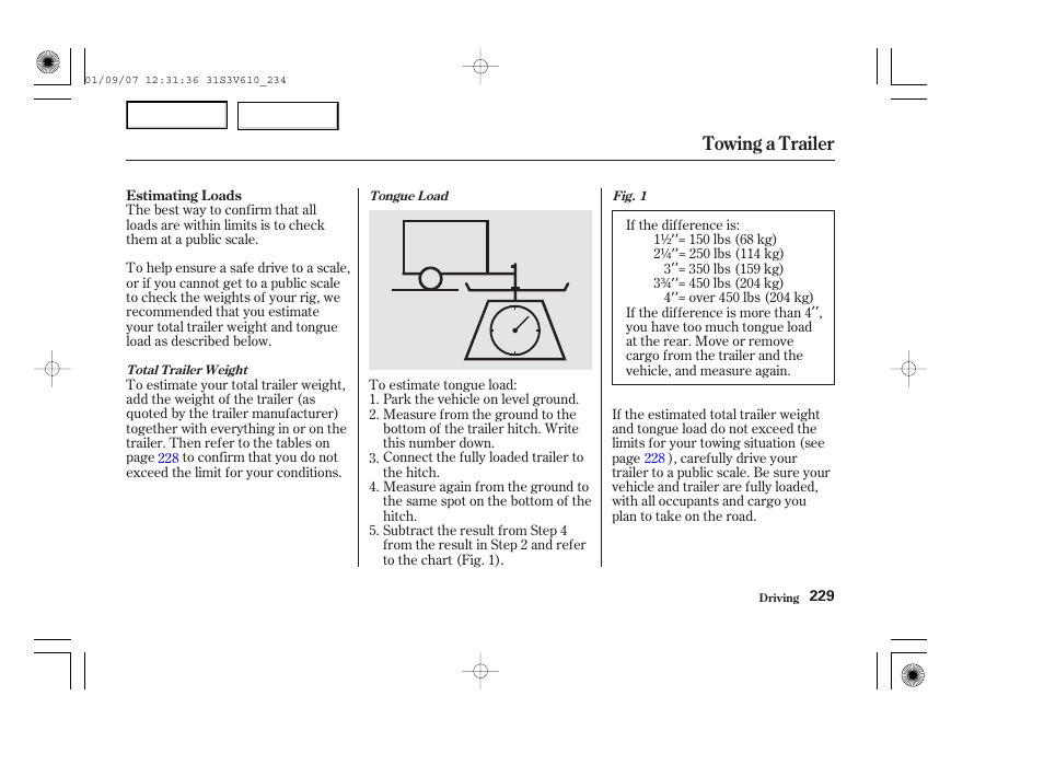 Towing a trailer | Acura 2002 MDX - Owner's Manual User Manual | Page 233 / 372