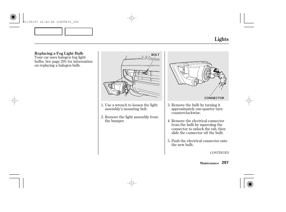Lights | Acura 2002 MDX - Owner's Manual User Manual | Page 301 / 372