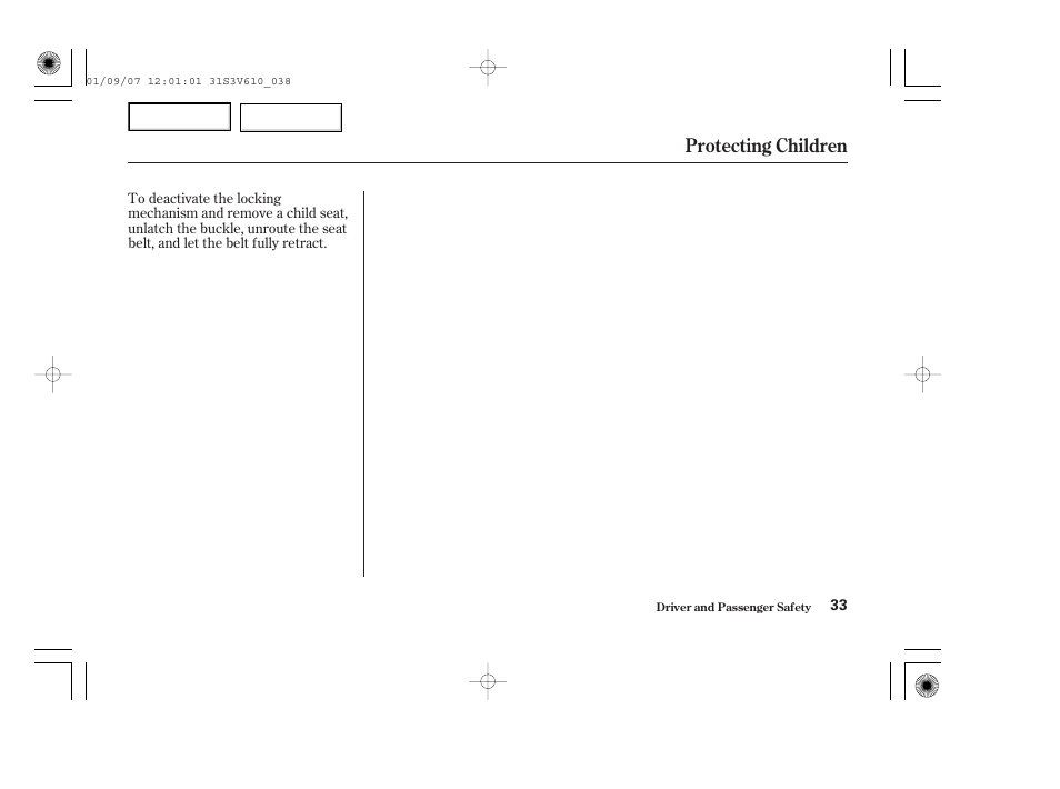 Protecting children | Acura 2002 MDX - Owner's Manual User Manual | Page 37 / 372