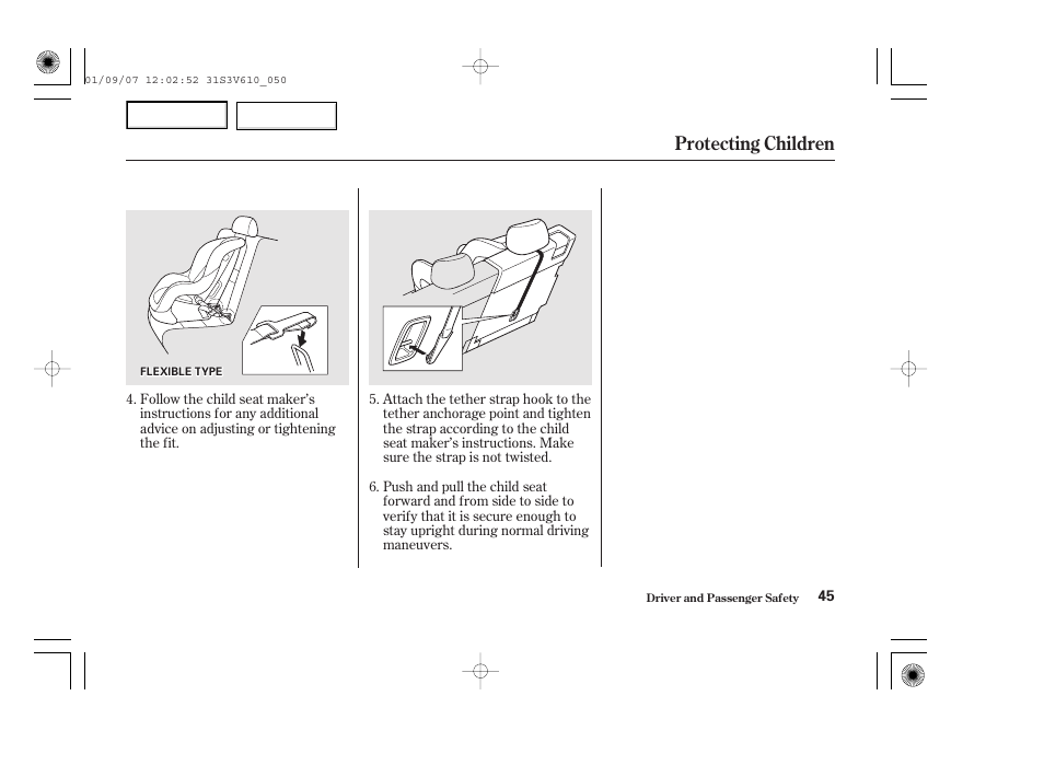Protecting children | Acura 2002 MDX - Owner's Manual User Manual | Page 49 / 372