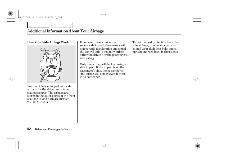Additional information about your airbags | Acura 2002 MDX - Owner's Manual User Manual | Page 56 / 372