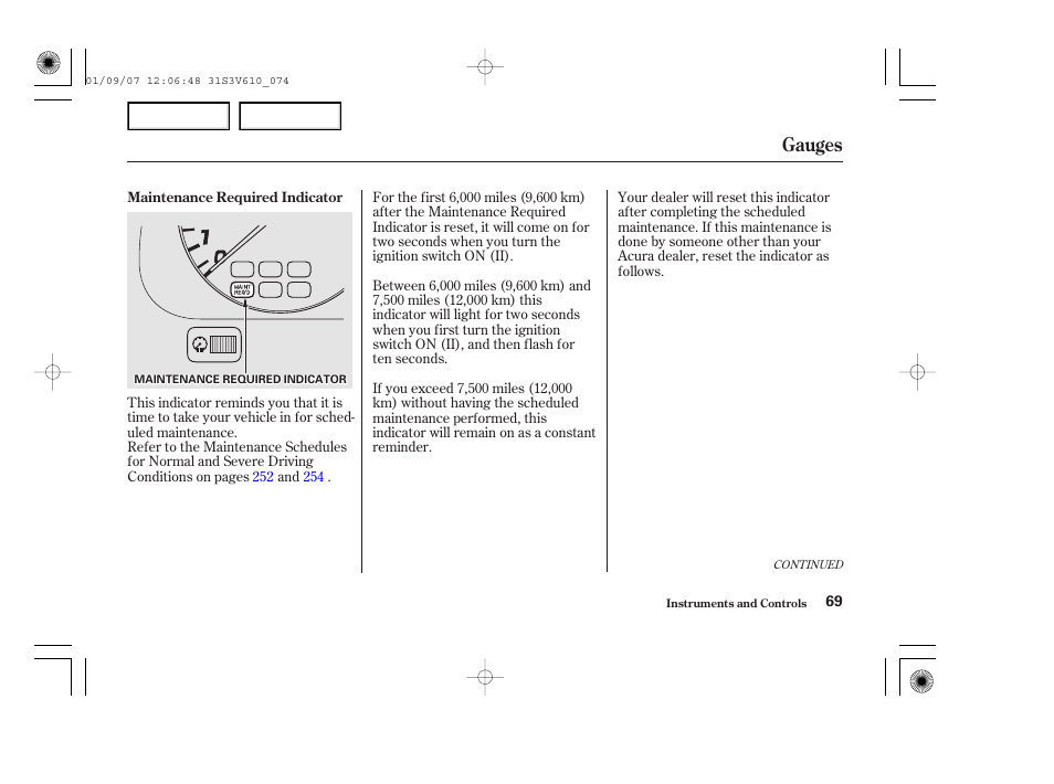Gauges | Acura 2002 MDX - Owner's Manual User Manual | Page 73 / 372