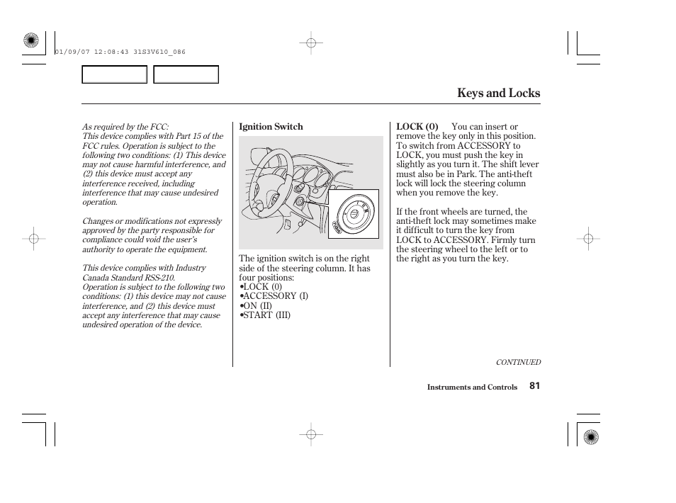 Keys and locks | Acura 2002 MDX - Owner's Manual User Manual | Page 85 / 372