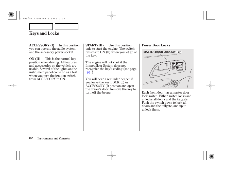 Keys and locks | Acura 2002 MDX - Owner's Manual User Manual | Page 86 / 372