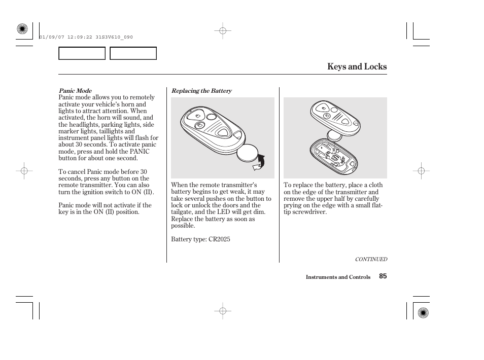 Keys and locks | Acura 2002 MDX - Owner's Manual User Manual | Page 89 / 372