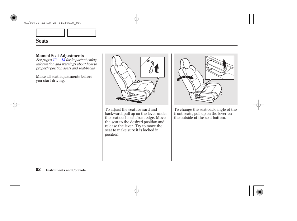 Seats | Acura 2002 MDX - Owner's Manual User Manual | Page 96 / 372
