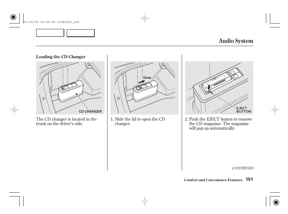 Audio system | Acura 2002 RL - Owner's Manual User Manual | Page 154 / 343