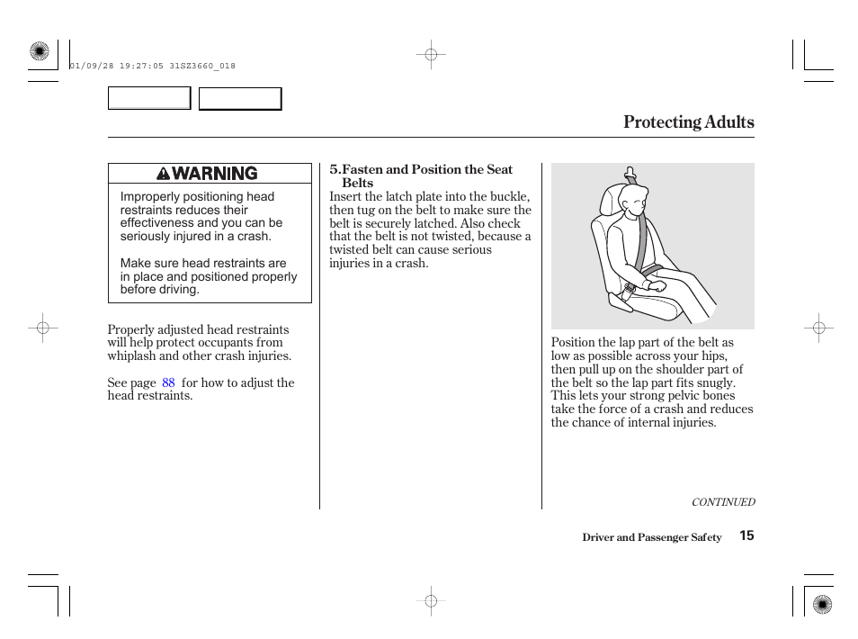 Protecting adults | Acura 2002 RL - Owner's Manual User Manual | Page 18 / 343