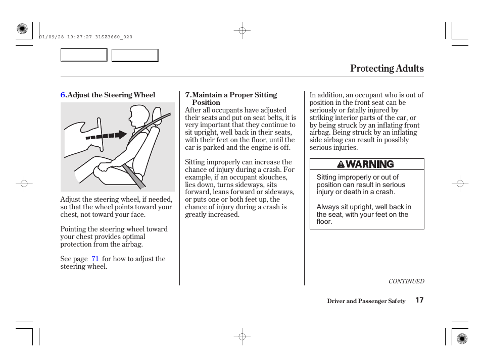 Protecting adults | Acura 2002 RL - Owner's Manual User Manual | Page 20 / 343