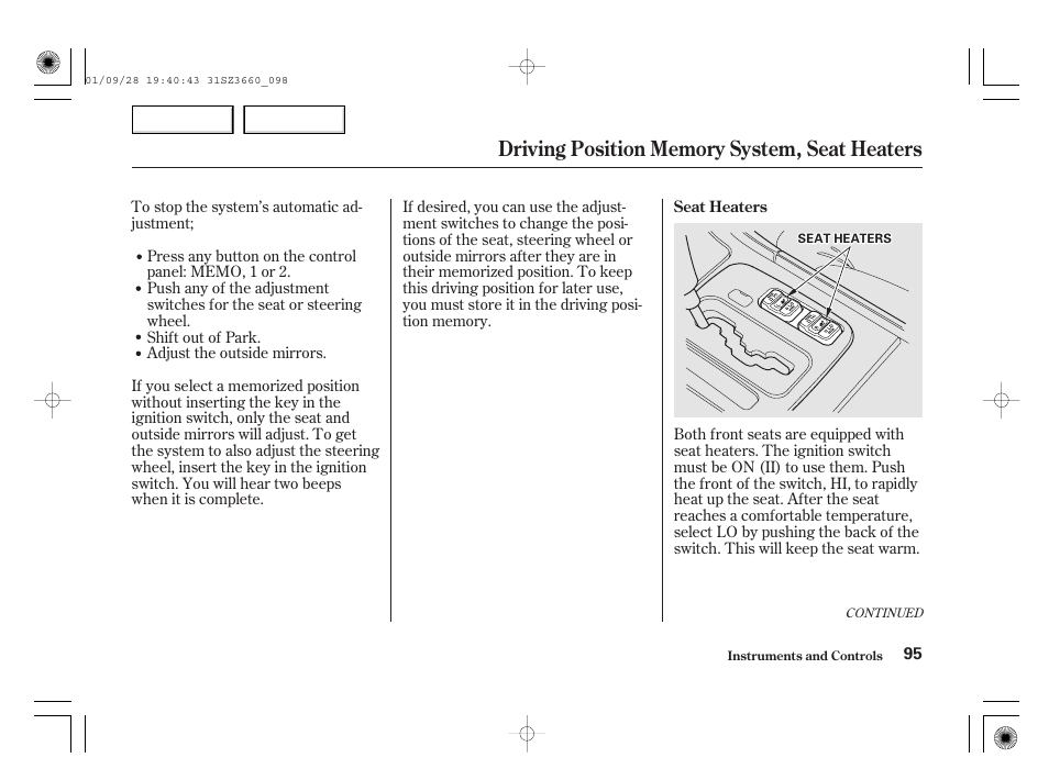 Acura 2002 RL - Owner's Manual User Manual | Page 98 / 343