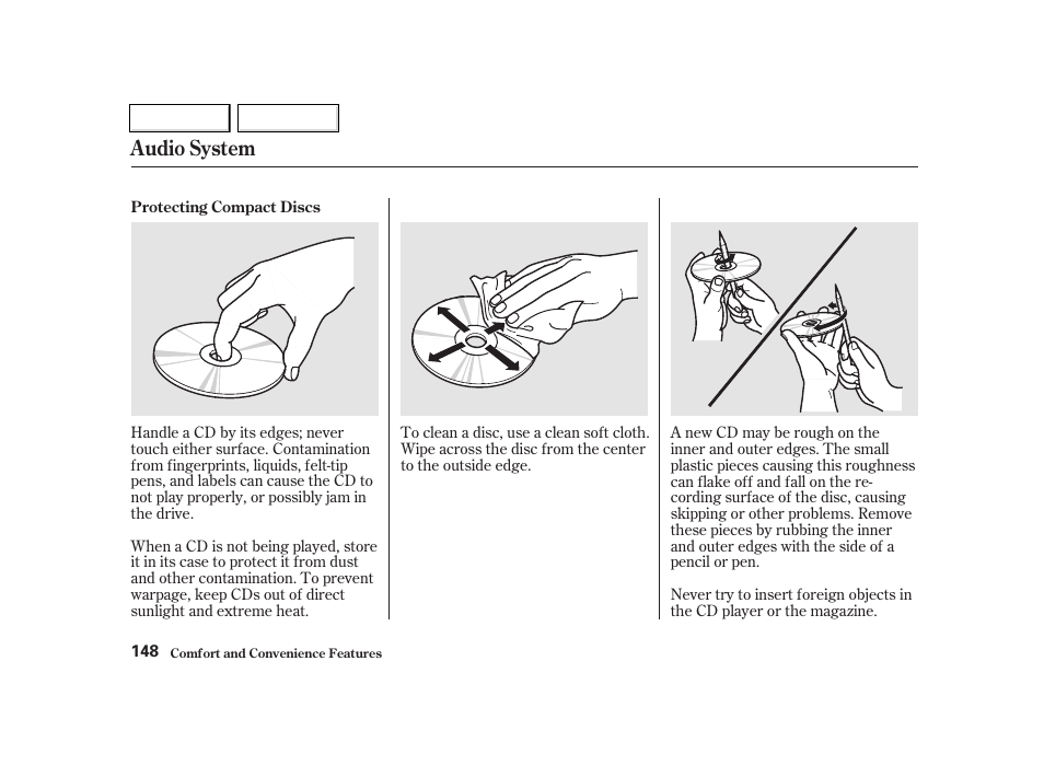 Audio system | Acura 2002 TL - Owner's Manual User Manual | Page 151 / 339