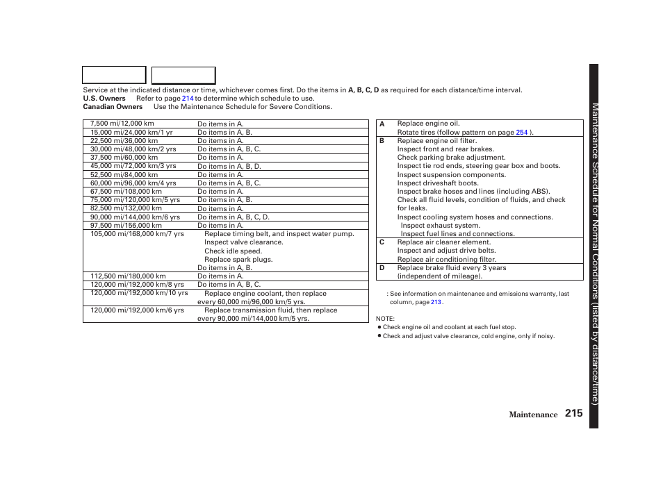 Acura 2002 TL - Owner's Manual User Manual | Page 218 / 339