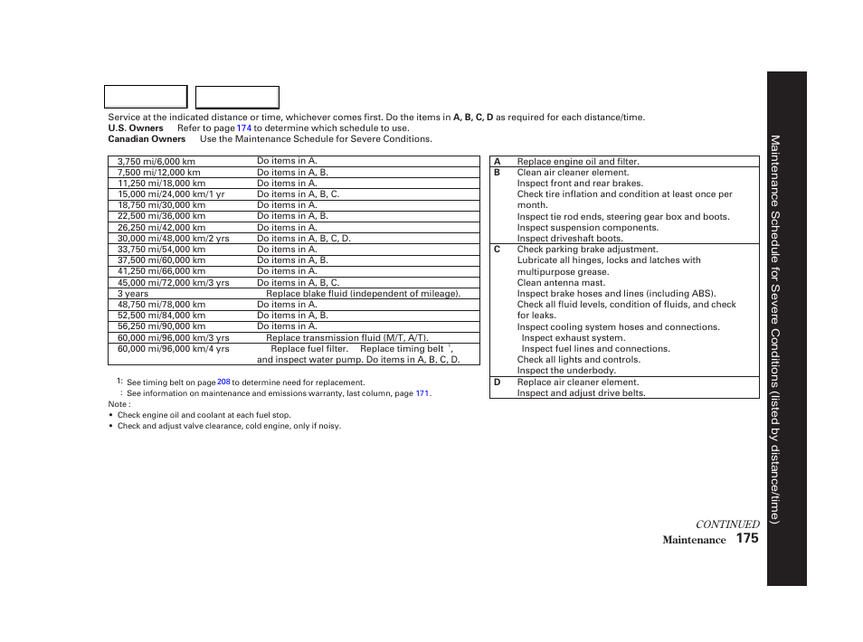 Acura 2002 NSX - Owner's Manual User Manual | Page 178 / 301