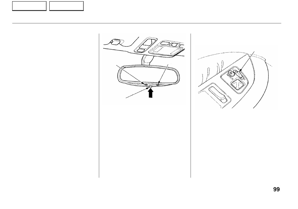 Mirrors | Acura 2001 RL - Owner's Manual User Manual | Page 102 / 333