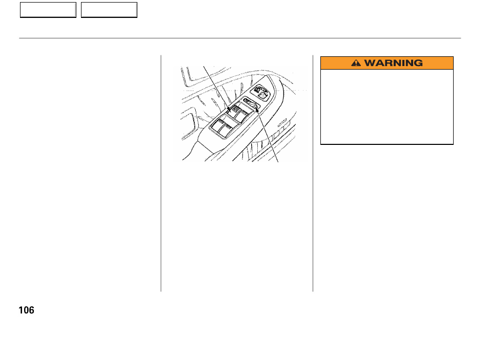 Power windows | Acura 2001 RL - Owner's Manual User Manual | Page 109 / 333