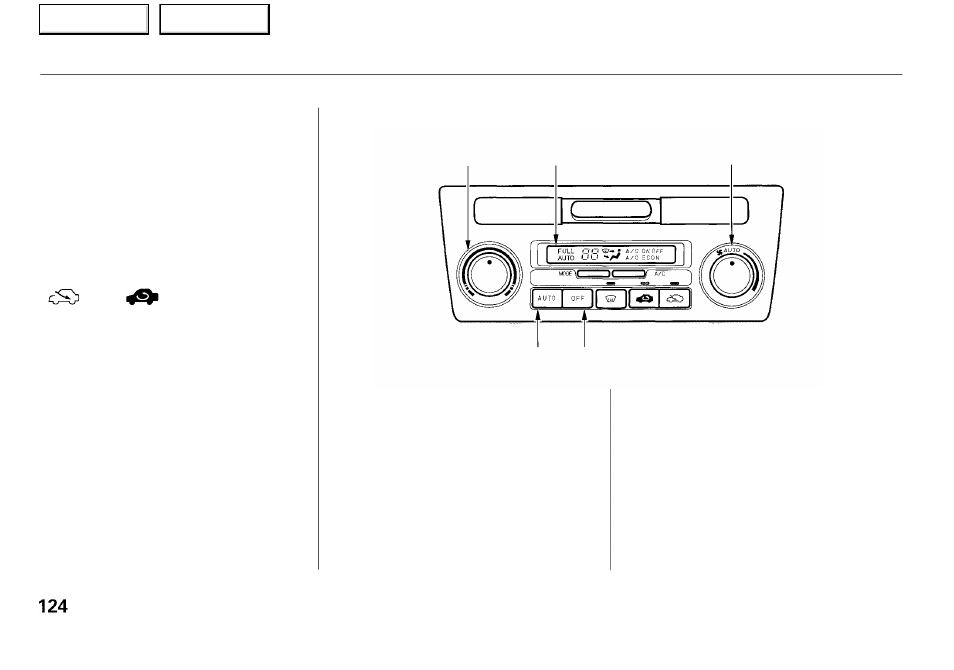 Climate control system | Acura 2001 RL - Owner's Manual User Manual | Page 127 / 333