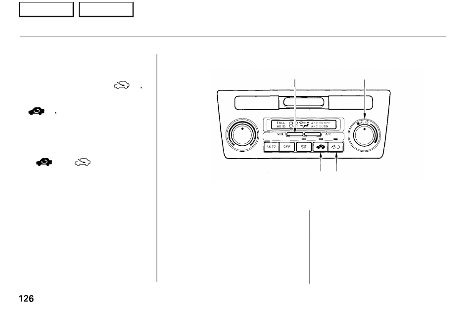 Climate control system | Acura 2001 RL - Owner's Manual User Manual | Page 129 / 333