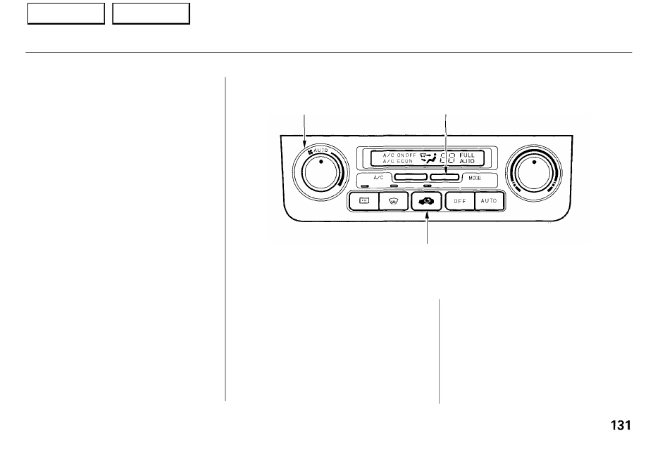 Climate control system | Acura 2001 RL - Owner's Manual User Manual | Page 134 / 333