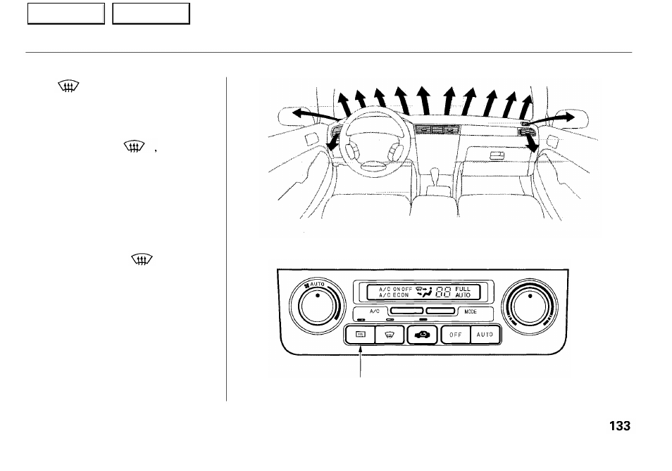 Climate control system | Acura 2001 RL - Owner's Manual User Manual | Page 136 / 333