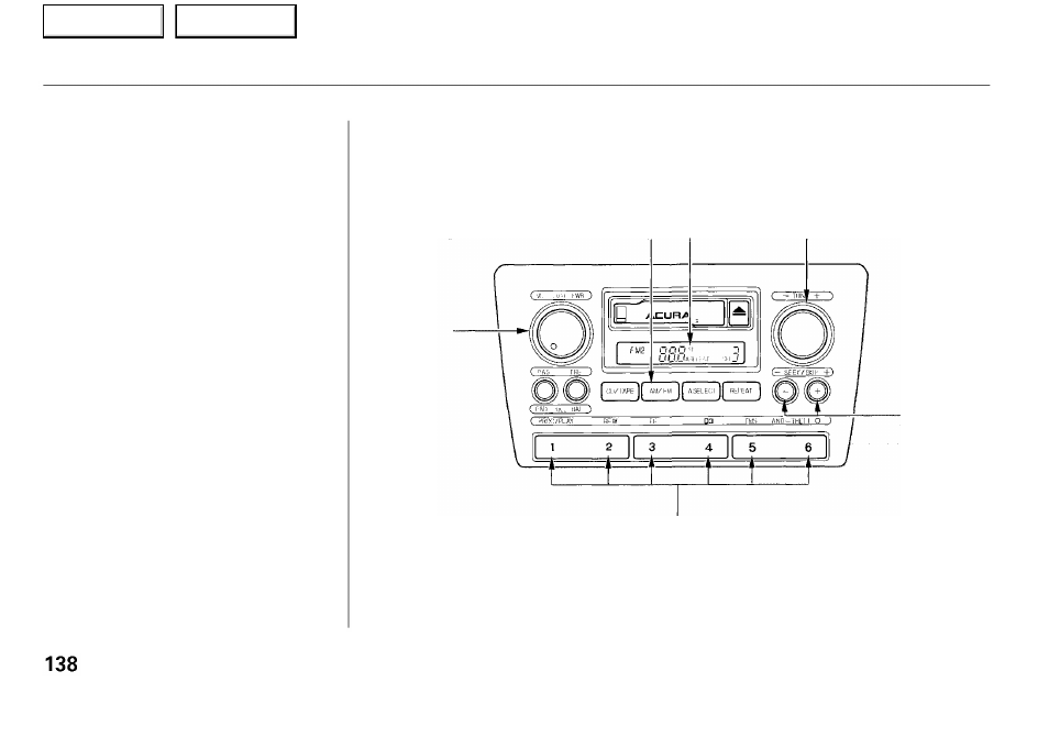 Audio system | Acura 2001 RL - Owner's Manual User Manual | Page 141 / 333
