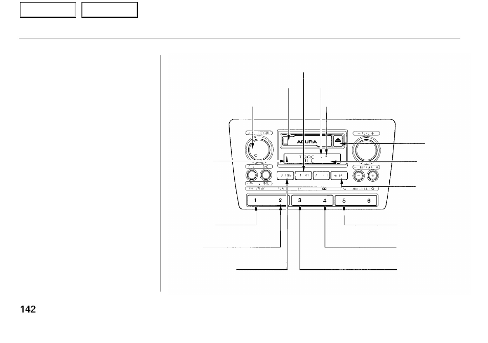 Audio system | Acura 2001 RL - Owner's Manual User Manual | Page 145 / 333