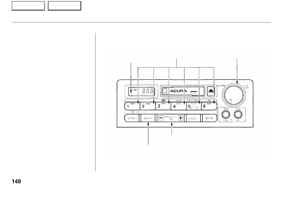 Audio system | Acura 2001 RL - Owner's Manual User Manual | Page 151 / 333