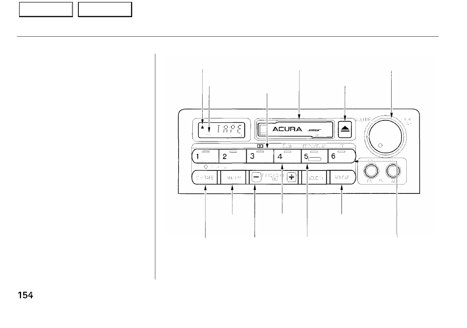 Audio system | Acura 2001 RL - Owner's Manual User Manual | Page 157 / 333