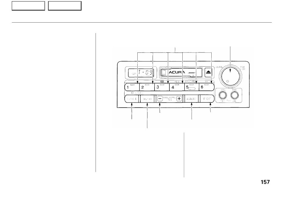 Audio system | Acura 2001 RL - Owner's Manual User Manual | Page 160 / 333