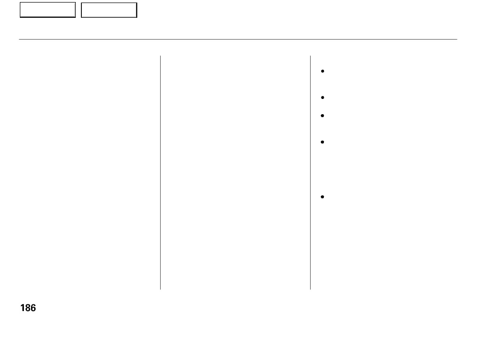 Parking | Acura 2001 RL - Owner's Manual User Manual | Page 189 / 333