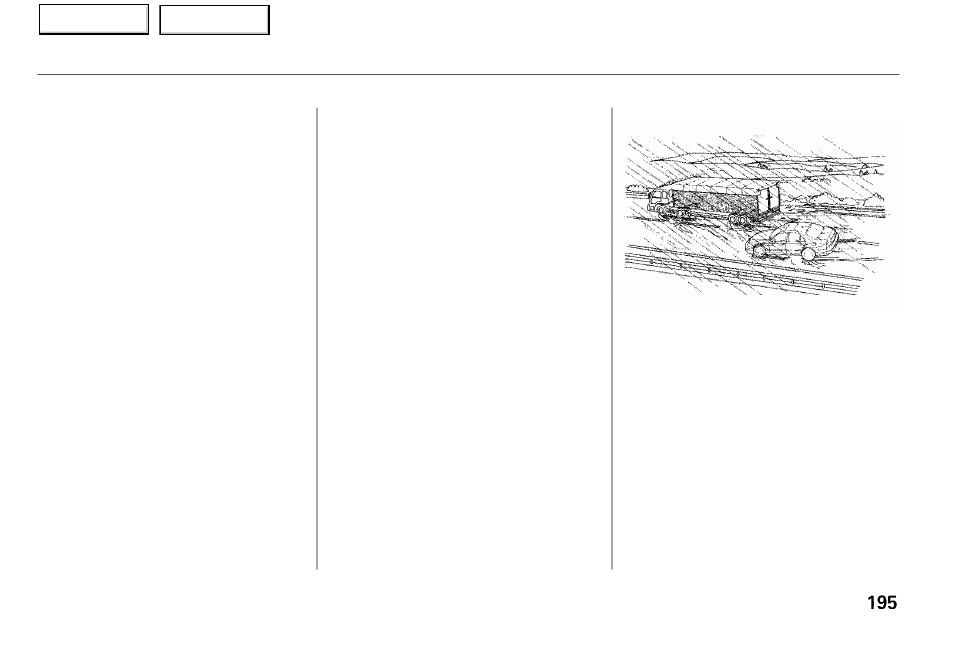 Driving in bad weather | Acura 2001 RL - Owner's Manual User Manual | Page 198 / 333