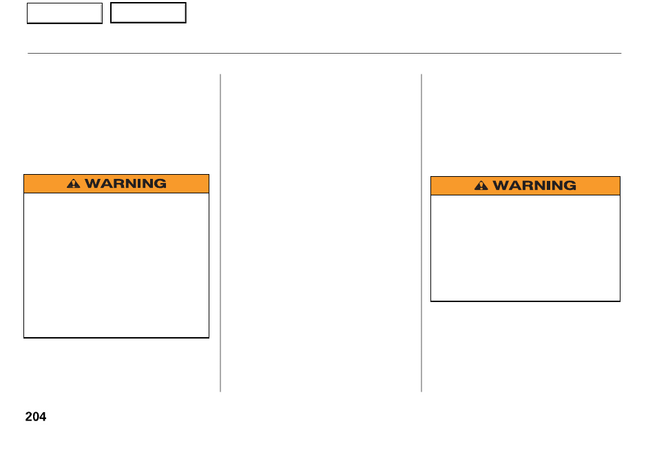 Maintenance safety | Acura 2001 RL - Owner's Manual User Manual | Page 207 / 333