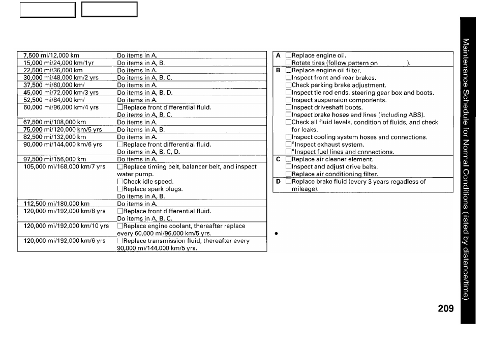 Acura 2001 RL - Owner's Manual User Manual | Page 212 / 333