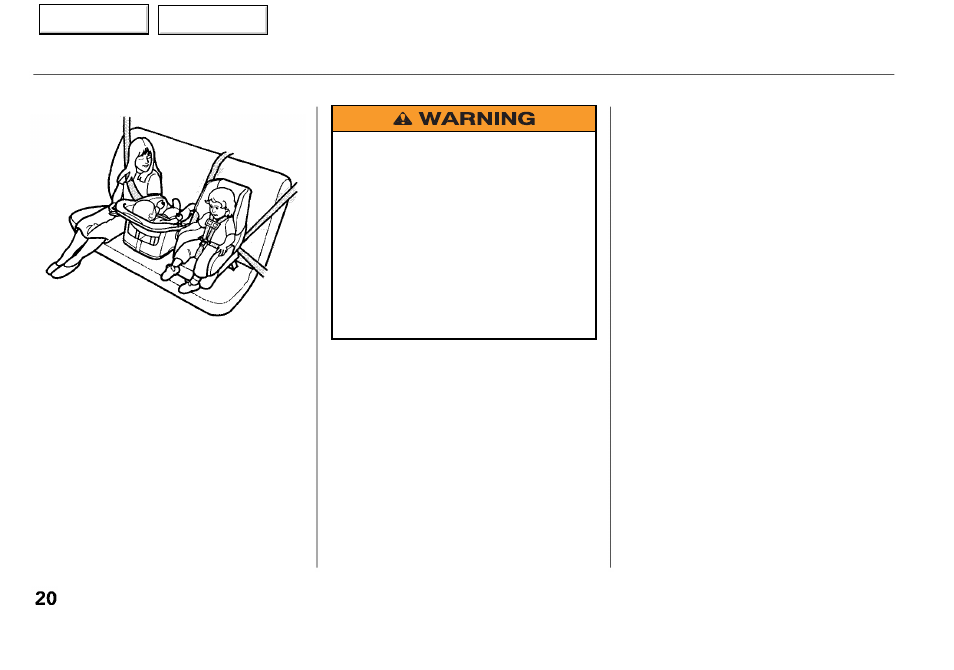 Protecting children | Acura 2001 RL - Owner's Manual User Manual | Page 23 / 333