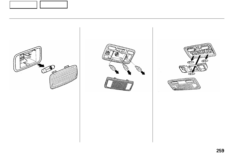 Lights | Acura 2001 RL - Owner's Manual User Manual | Page 262 / 333