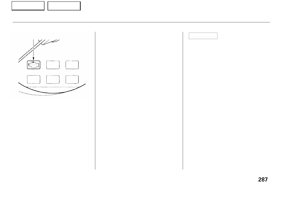 Malfunction indicator lamp | Acura 2001 RL - Owner's Manual User Manual | Page 290 / 333
