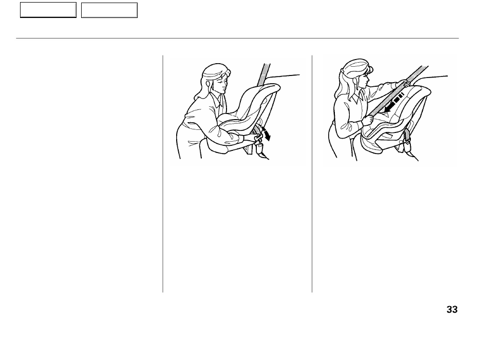 Protecting children | Acura 2001 RL - Owner's Manual User Manual | Page 36 / 333