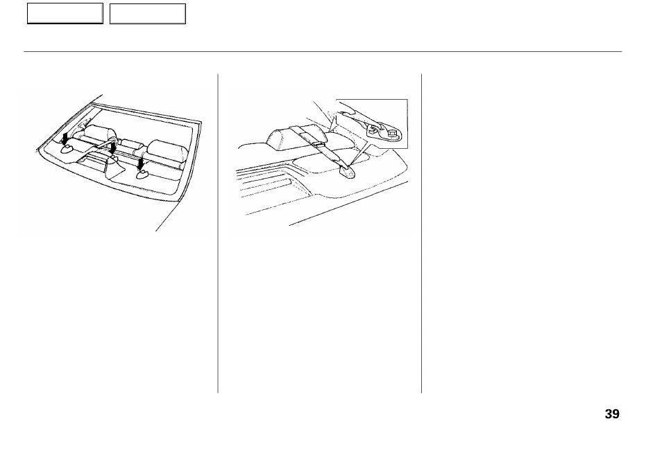 Tethers, Protecting children | Acura 2001 RL - Owner's Manual User Manual | Page 42 / 333