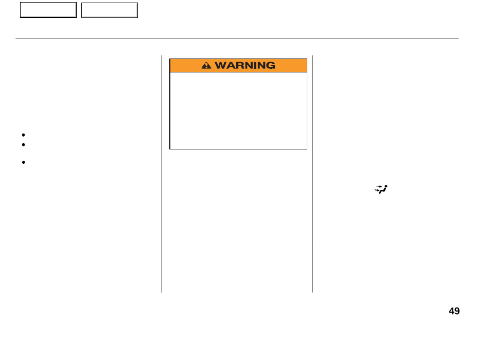 Carbon monoxide hazard | Acura 2001 RL - Owner's Manual User Manual | Page 52 / 333