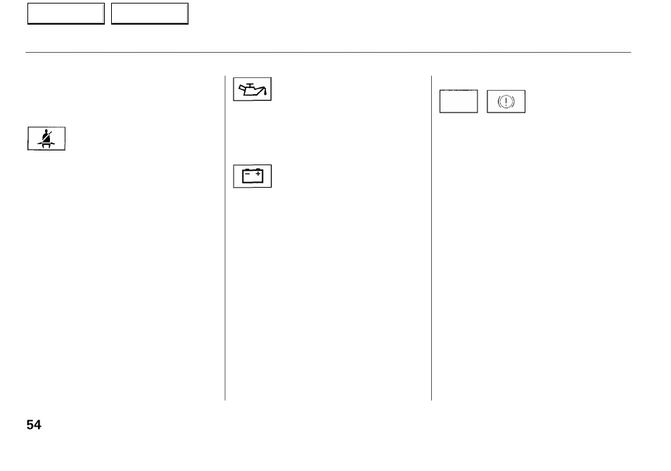 Indicator lights | Acura 2001 RL - Owner's Manual User Manual | Page 57 / 333