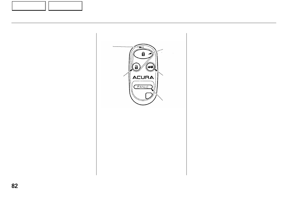 Keys and locks | Acura 2001 RL - Owner's Manual User Manual | Page 85 / 333