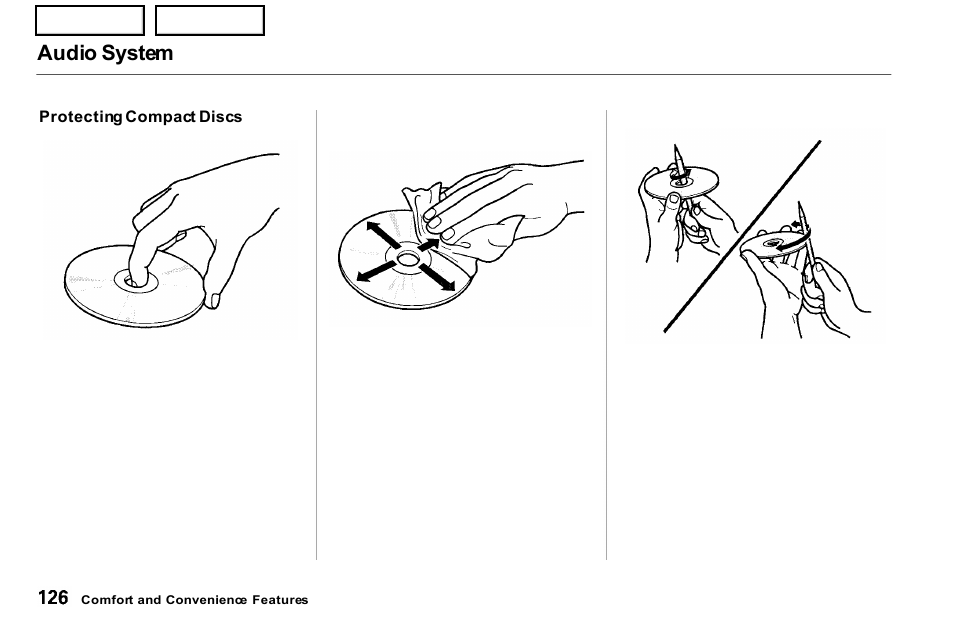 Audio system | Acura 2001 NSX - Owner's Manual User Manual | Page 129 / 305