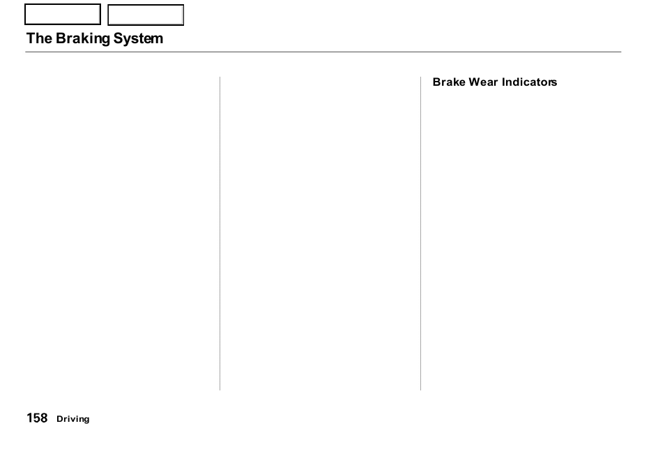 The braking system | Acura 2001 NSX - Owner's Manual User Manual | Page 161 / 305