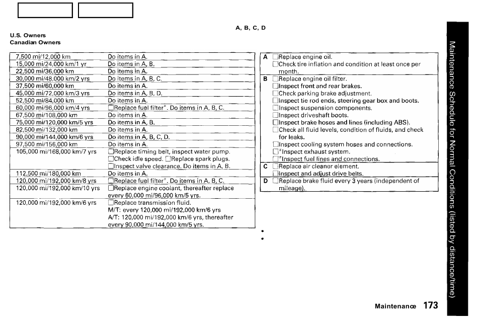 Acura 2001 NSX - Owner's Manual User Manual | Page 176 / 305