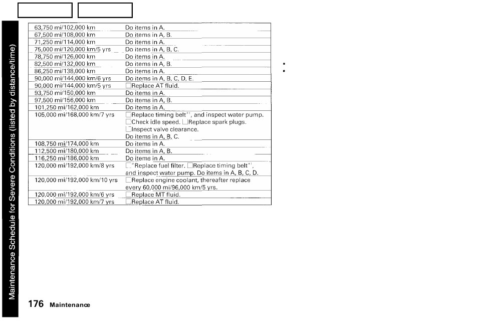 Acura 2001 NSX - Owner's Manual User Manual | Page 179 / 305