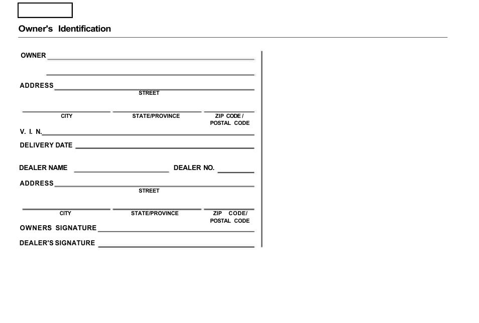 Owner's identification form, Owner's identification | Acura 2001 NSX - Owner's Manual User Manual | Page 2 / 305